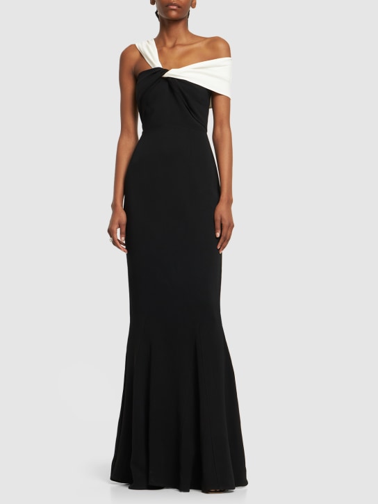 Roland Mouret - Asymmetrisches Maxikleid aus Stretch-Cady
