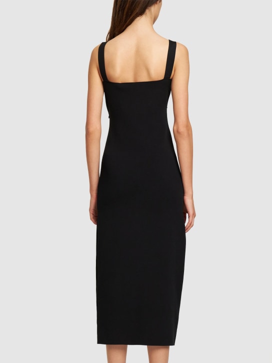 Roland Mouret: Midikleid aus Stretch-Viskosestrick