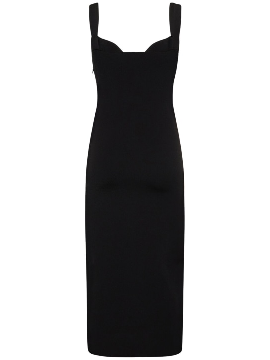 Roland Mouret: Midikleid aus Stretch-Viskosestrick