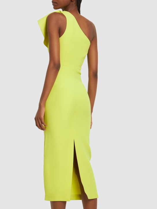 Roland Mouret: Asymmetrisches Midikleid aus Seide & Wolle