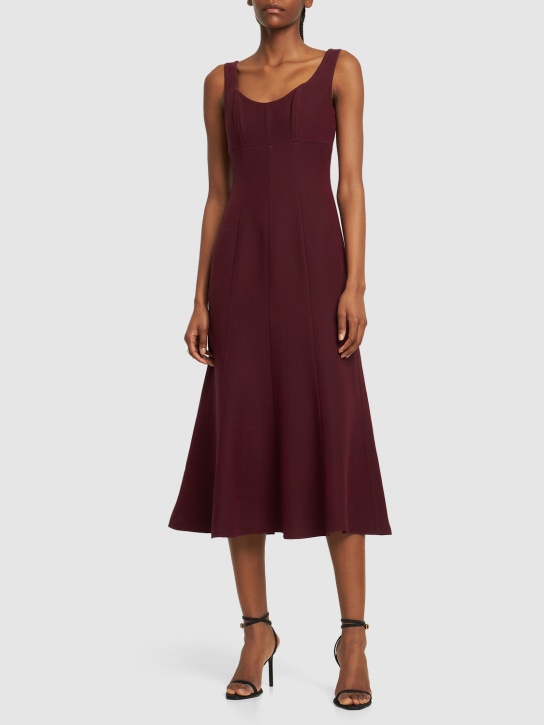 Roland Mouret: Vestito midi in seta e lana
