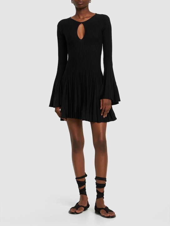 Blumarine - Langärmeliges Minikleid aus Wollstrick