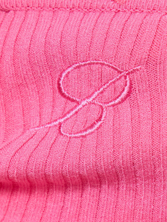 Blumarine: Schulterfreies Oberteil aus Strick