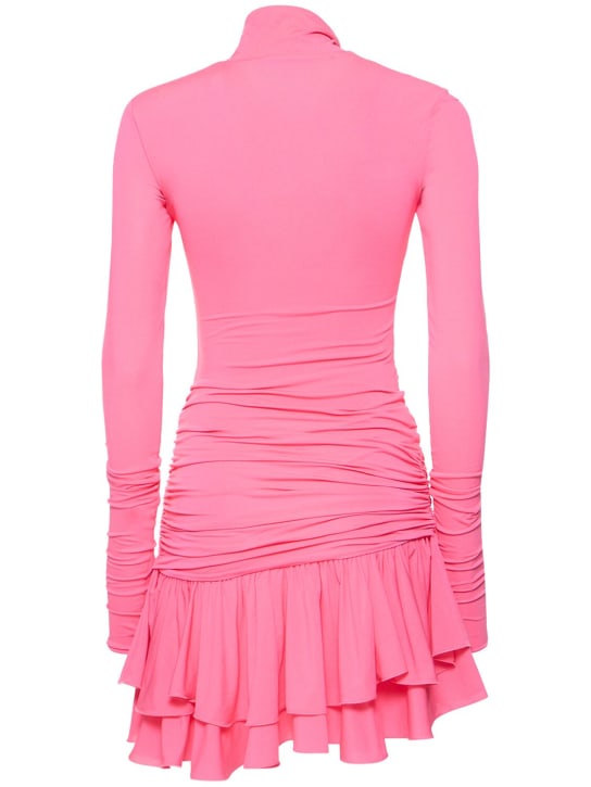 Blumarine: Minikleid aus Jersey mit Rollkragen