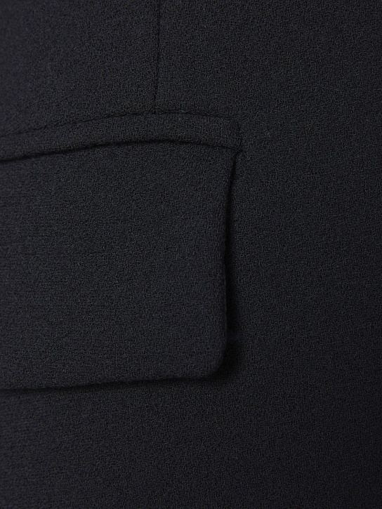 Nensi Dojaka: Wool cady self-tie long coat