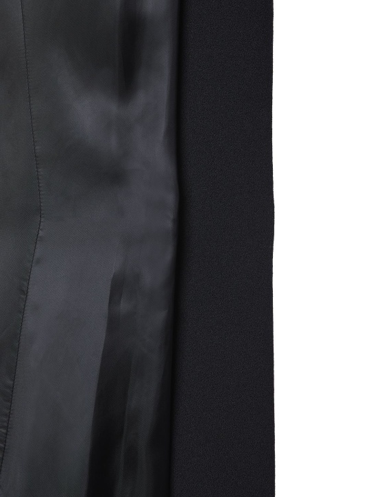 Nensi Dojaka: Wool cady self-tie long coat