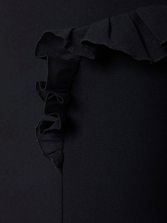 Nensi Dojaka: Ruched viscose jersey mini skirt