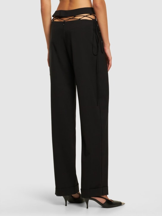 Nensi Dojaka: Serge net straight pants