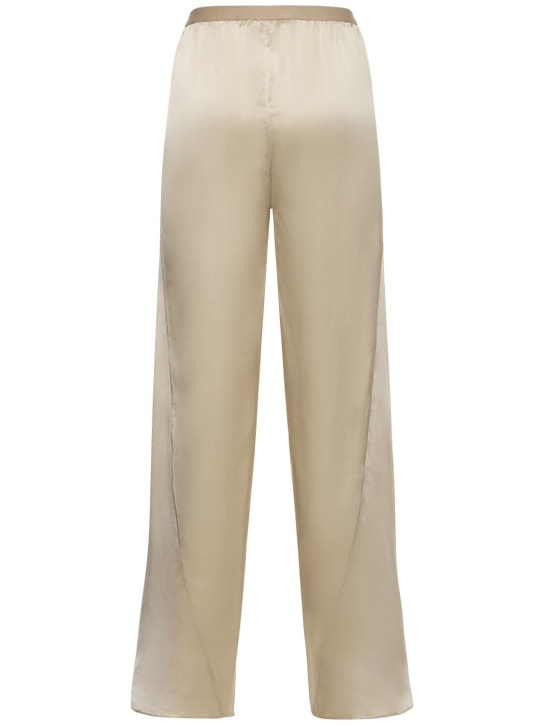 Christopher Esber: Silk satin low rise wide pants