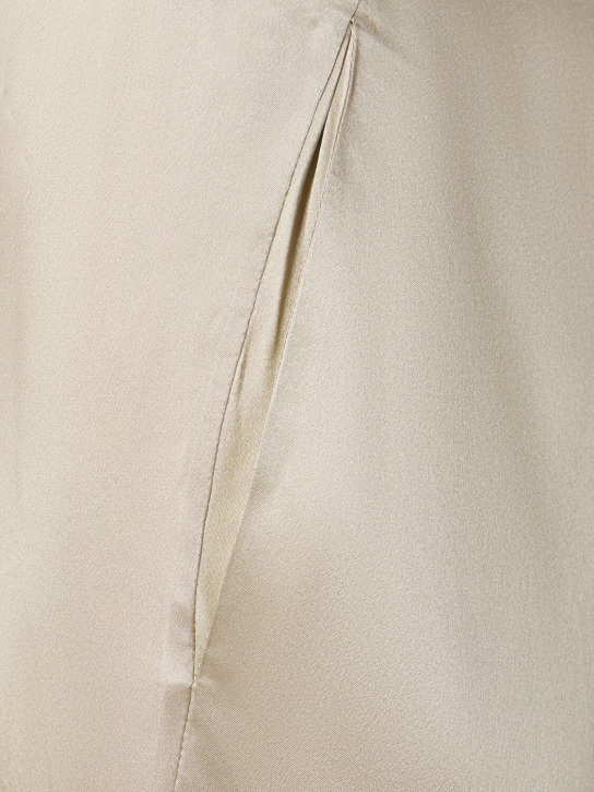 Christopher Esber: Silk satin low rise wide pants