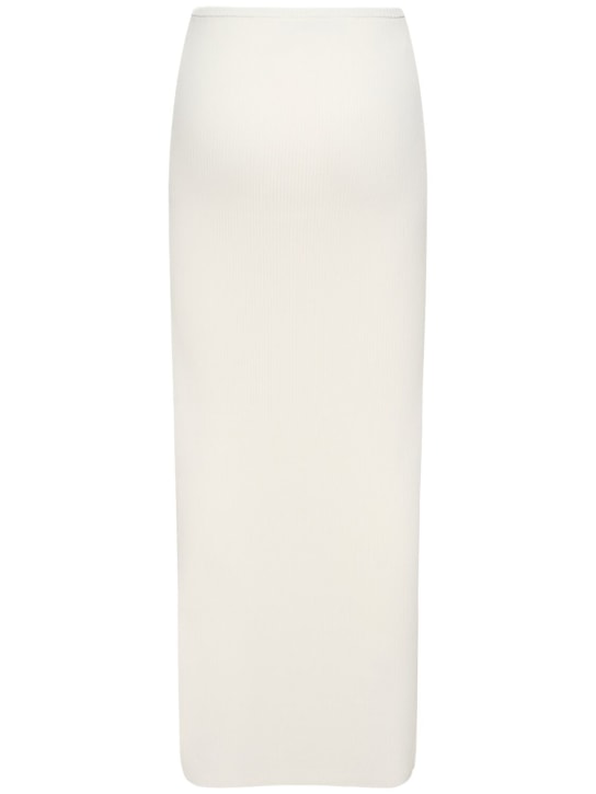 Christopher Esber: Slash cut out knit high waist long skirt