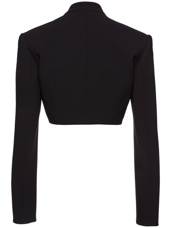 Magda Butrym: Keyhole wool crepe crop jacket