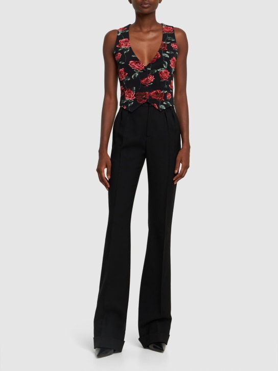 Magda Butrym - Rose print jersey vest