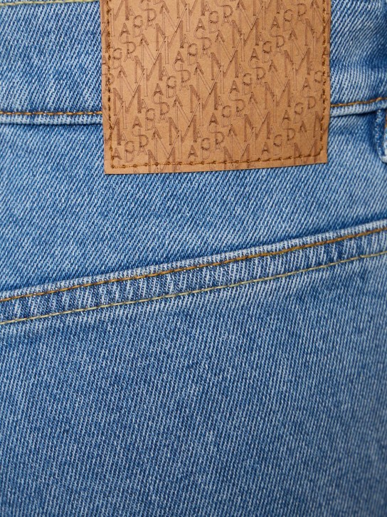 Magda Butrym: Jeans acampanados de denim de algodón