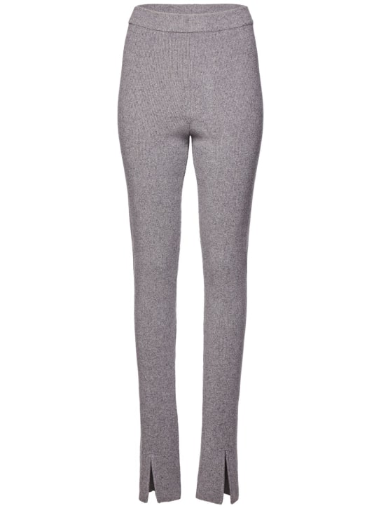 Magda Butrym: Legging en maille de cachemire côtelé