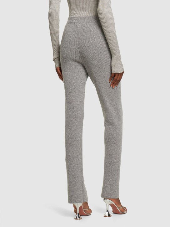 Magda Butrym: Legging en maille de cachemire côtelé