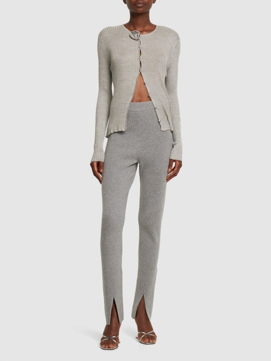 Magda Butrym - Gerippte Kaschmir-Strick-Leggings