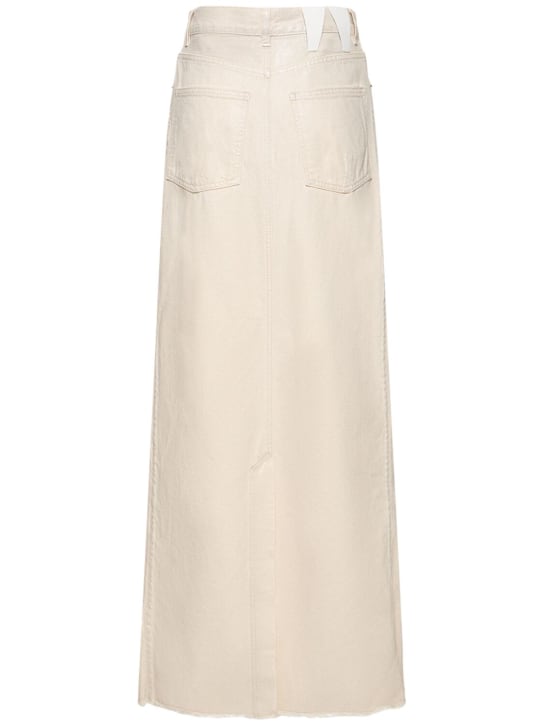 Darkpark: Jupe midi en denim de coton Emma