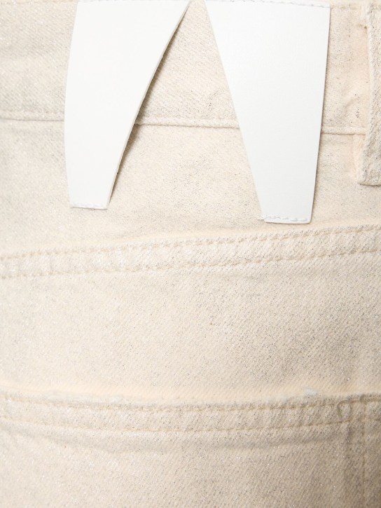 Darkpark: Jupe midi en denim de coton Emma