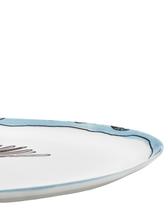 Marni By Serax: Plato ovalado Camellia Aubergine