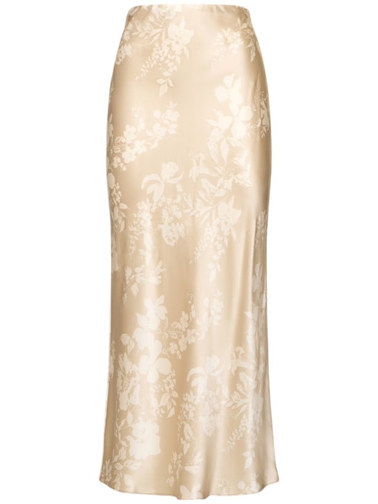 Reformation: Beba silk satin top & midi skirt