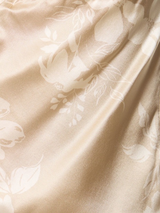 Reformation: Beba silk satin top & midi skirt