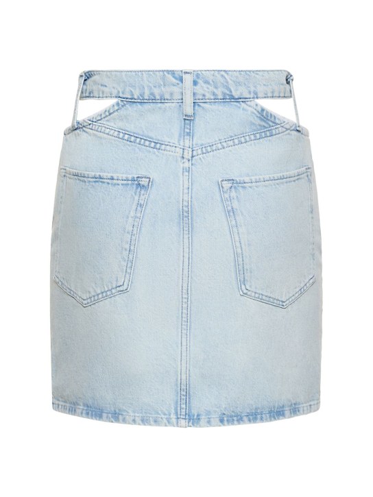 Triarchy: Minigonna vita alta Ms. Stone in denim