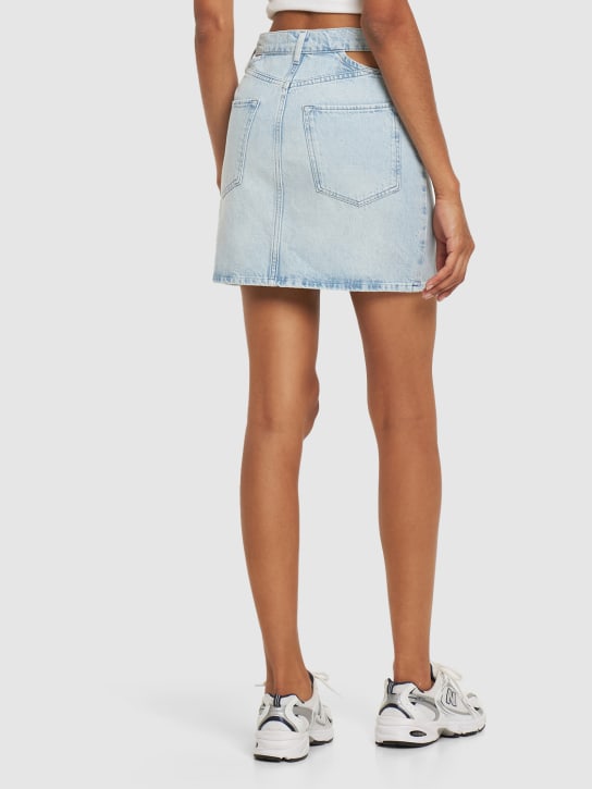 Triarchy: Minigonna vita alta Ms. Stone in denim