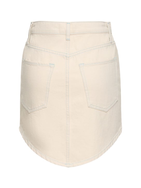 Triarchy: Ms. Heart organic denim mini skirt