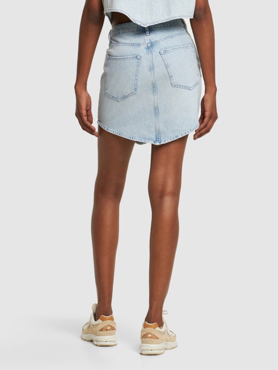 Triarchy: Minigonna Ms. Heart in denim organico