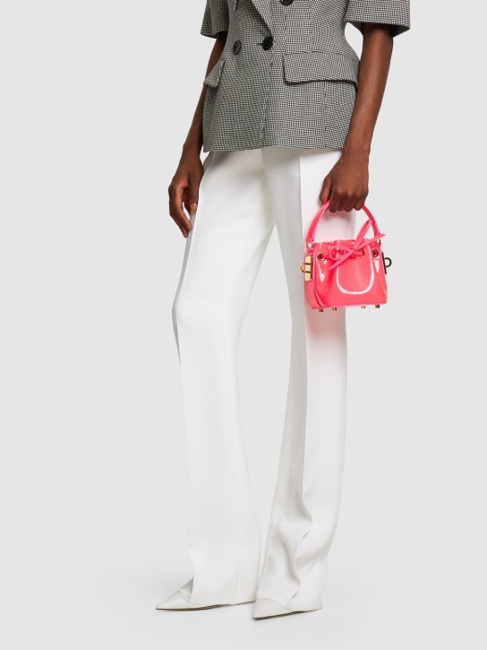 Alexandre Vauthier - Mini patent leather fluo top handle bag
