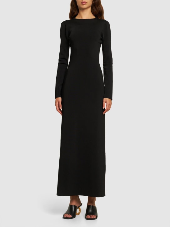 Galvan: Robe longue en maille détail chaîne Vega