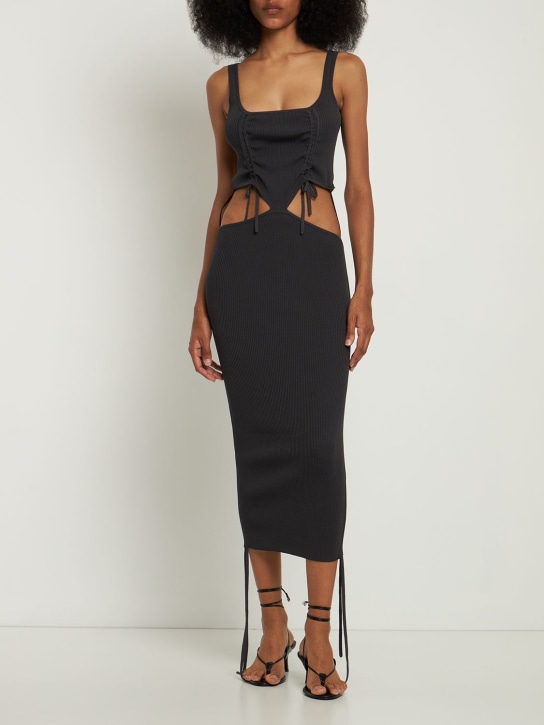 Cannari Concept - Langes Kleid aus Viskosestrick „Sigga“