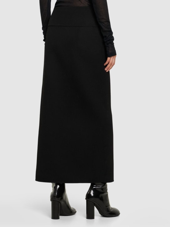 Auralee: Wool midi skirt
