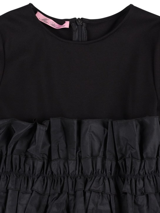 Miss Blumarine - Kleid aus Punto Milano und Popeline