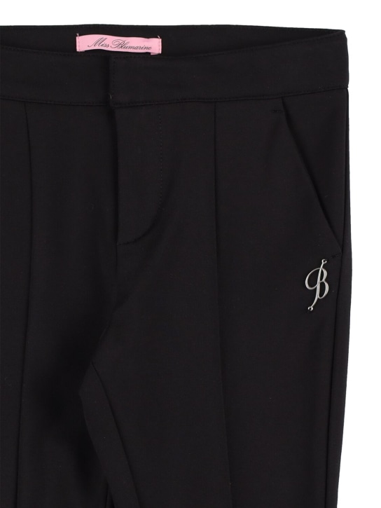 Miss Blumarine - Pantaloni svasati in viscosa punto Milano