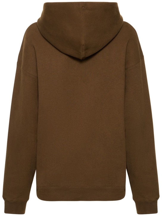Lemaire: Sweat-shirt en coton mélangé à capuche