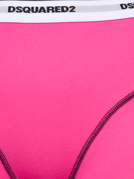 Dsquared2: Radlerhose aus Baumwolljersey mit Logo