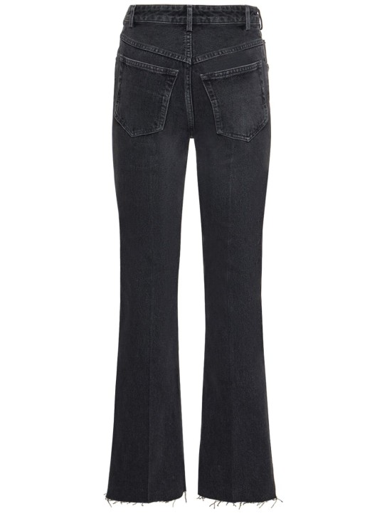 Petar Petrov: Jean slim court en denim taille mi-haute