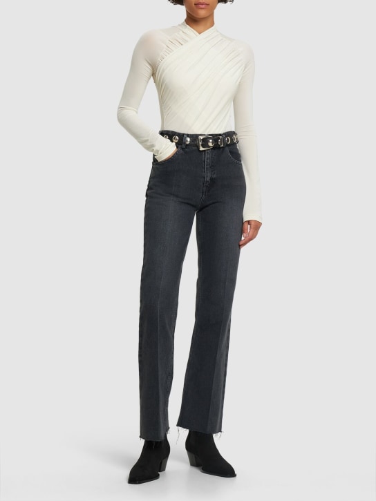 Petar Petrov - Jeans crop slim fit de denim