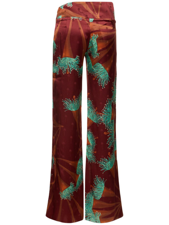 Johanna Ortiz: Pantaloni larghi Chocolate Unbound in seta