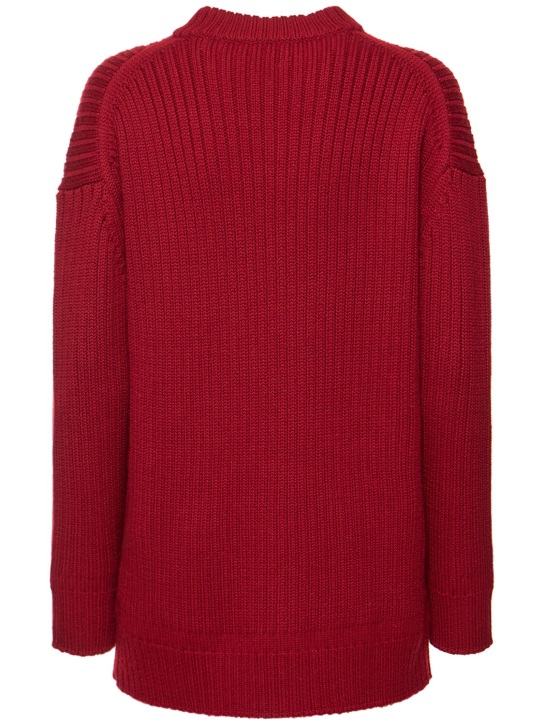 Emilia Wickstead: Wool knit v neck sweater