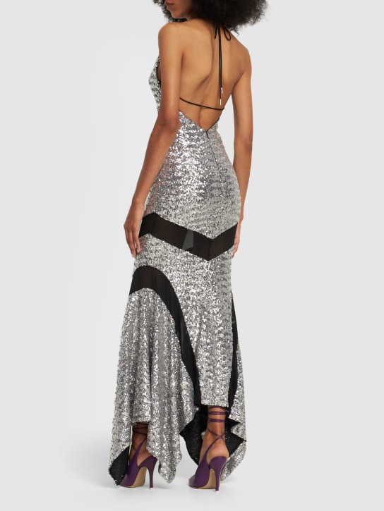 The Attico: Saskia sequined long dress