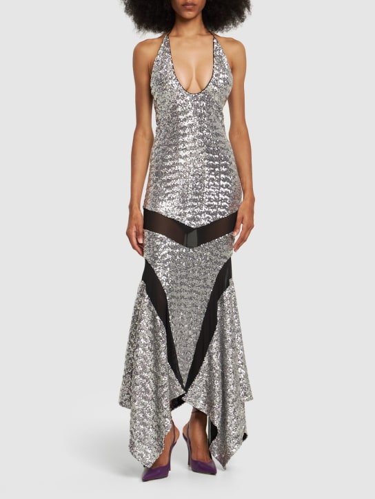 The Attico - Saskia sequined long dress