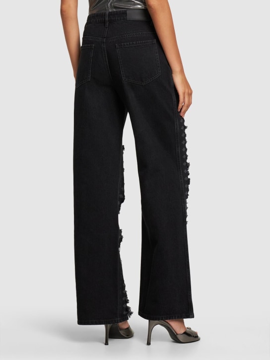 Dion Lee: Jean ample en coton usé