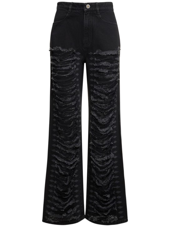 Dion Lee: Jean ample en coton usé