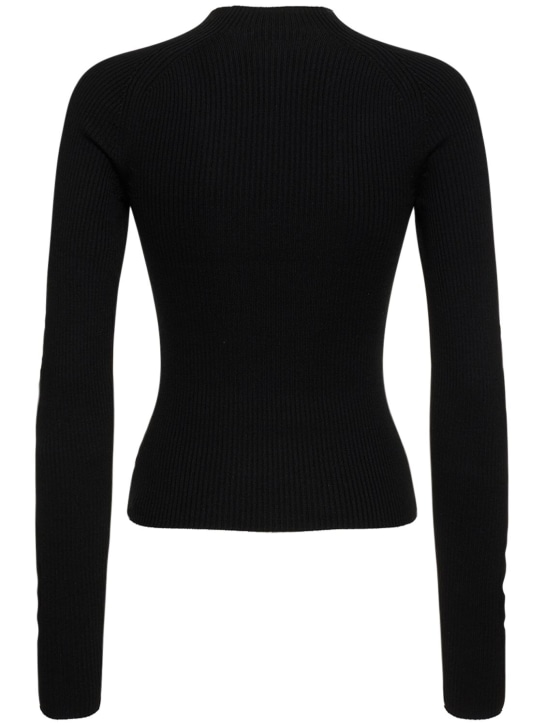 Dion Lee: Rib knit wool crewneck sweater