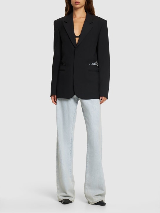 Dion Lee: Single breasted wool interlock jacket