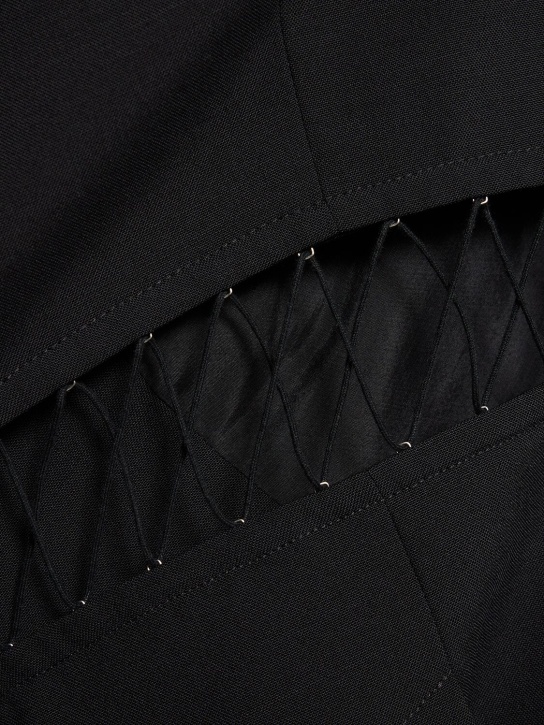 Dion Lee: Single breasted wool interlock jacket
