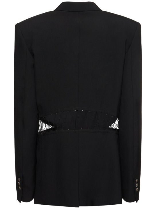 Dion Lee: Single breasted wool interlock jacket